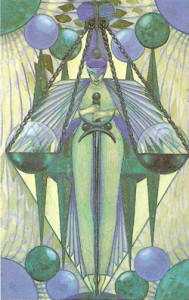 Crowley Tarot - VIII Die Ausgleichung
