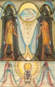 Crowley Tarot - XVIII Der Mond