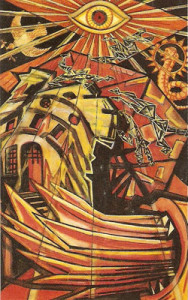 Crowley Tarot - XVI Der Turm